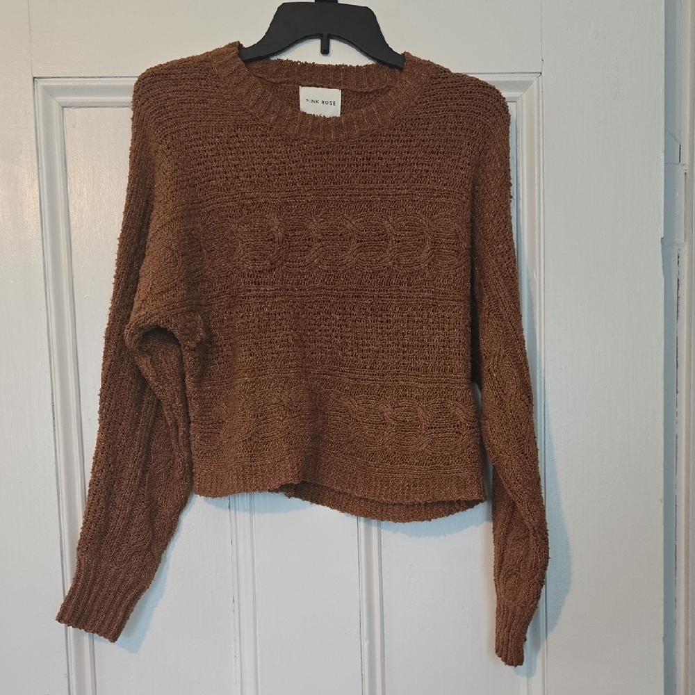 Brown Cozy Knit Sweater